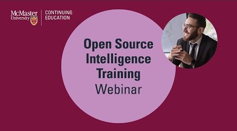 Open Source Intelligence webinar thumbnail