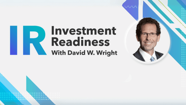 Investment Readiness with David W. Wright Banner