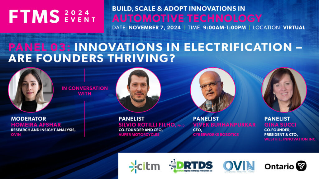 FTMS 2024 Panel 03: Innovations in Electrification - Are Founders Thriving?